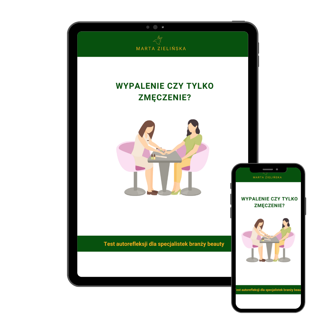 Wypalenie w branży beauty - okładka quizu.