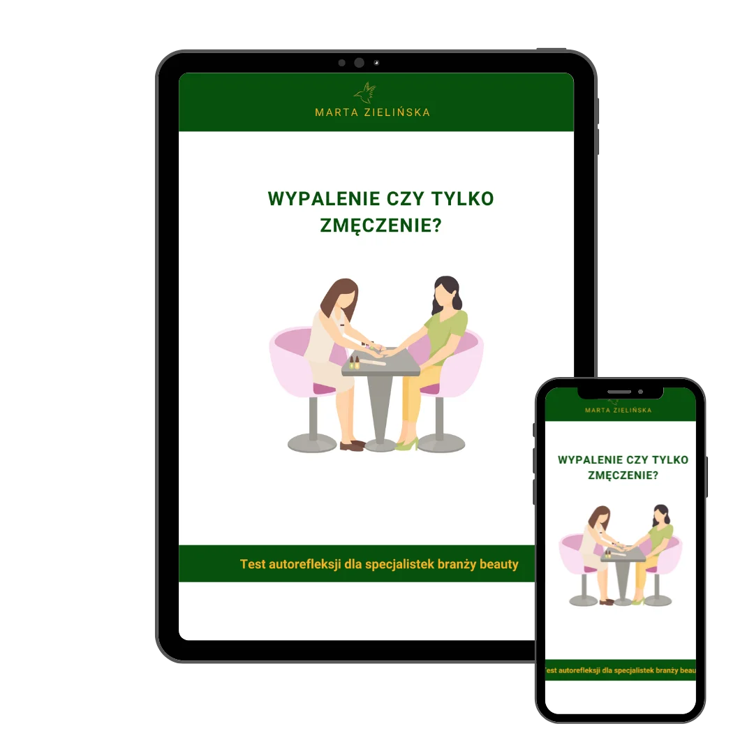 Test na wypalenie zawodowe w branży beauty - mockup
